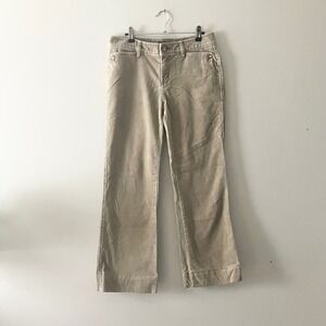 Eddie Bauer Tan Corduroy Bootcut Pants Womens Size 4 Stretch Corduroy